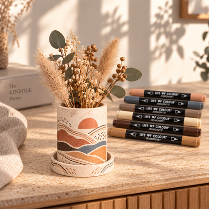 Jesmonite® x Life of Colour Creative Kit - Pot and Saucer