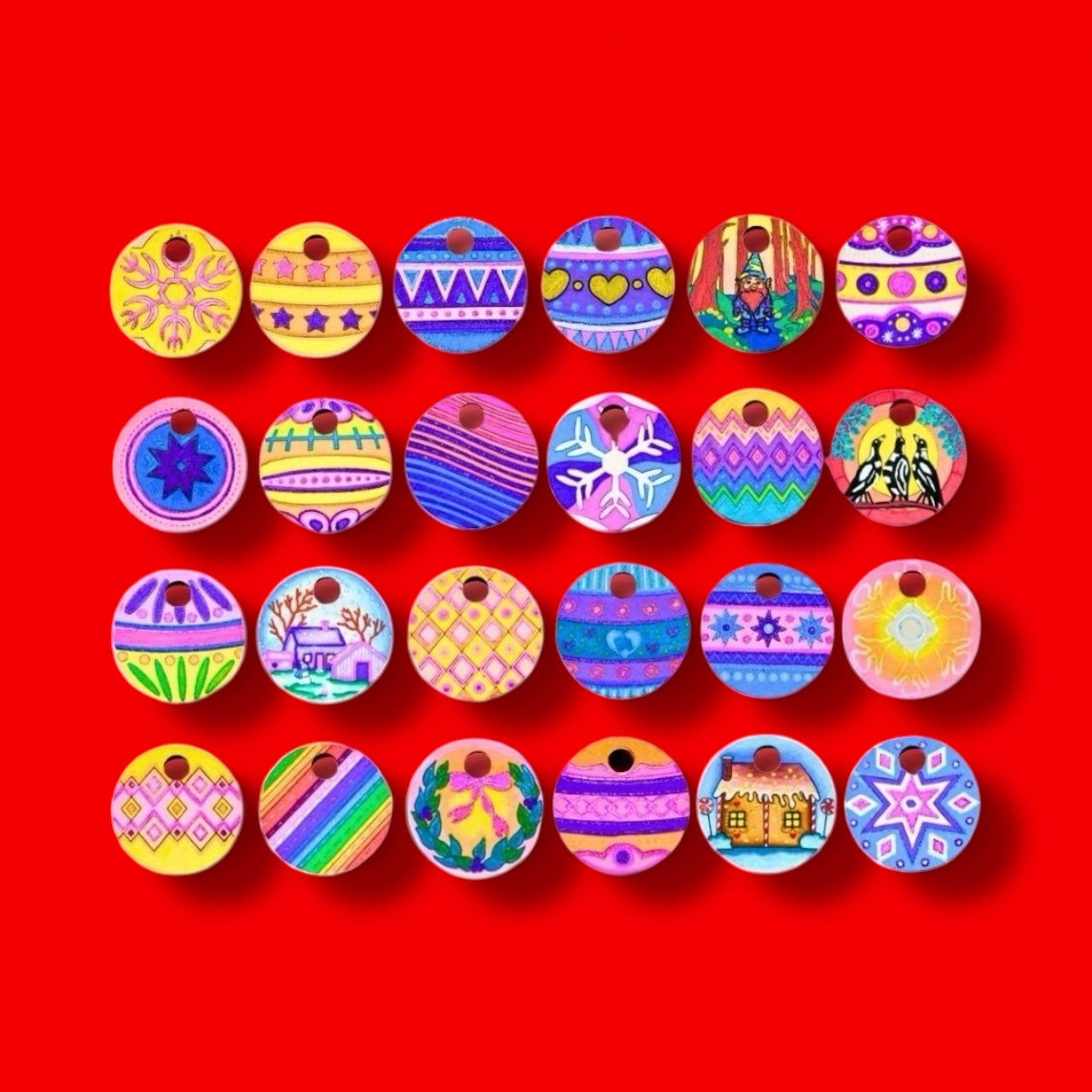 Life of Colour Christmas Baubles - No Pens