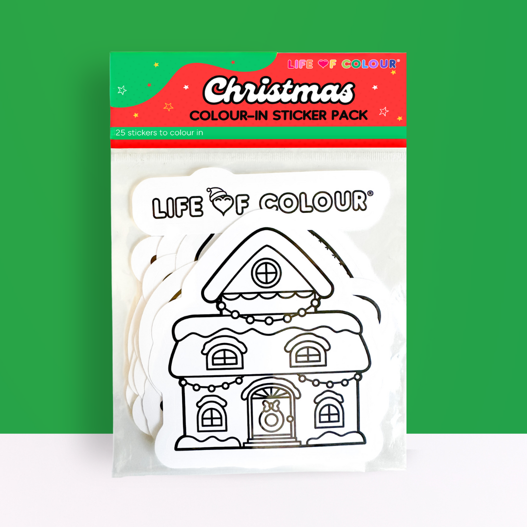 Christmas Colour-In Sticker Pack