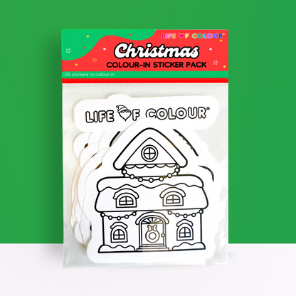 Christmas Colour-In Sticker Pack