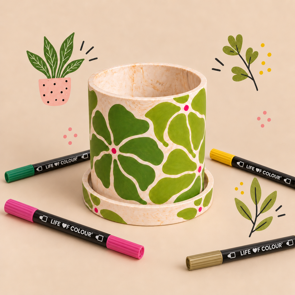 Jesmonite® x Life of Colour Creative Kit - Pot and Saucer