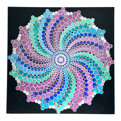 Metal Poster Painting Kit - Spiral Dot