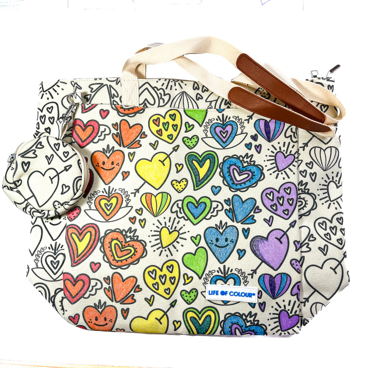 DIY Doodle Bag - Love Hearts (bag only)