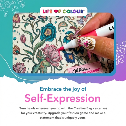 DIY Doodle Bag - Dreamy Flowers design