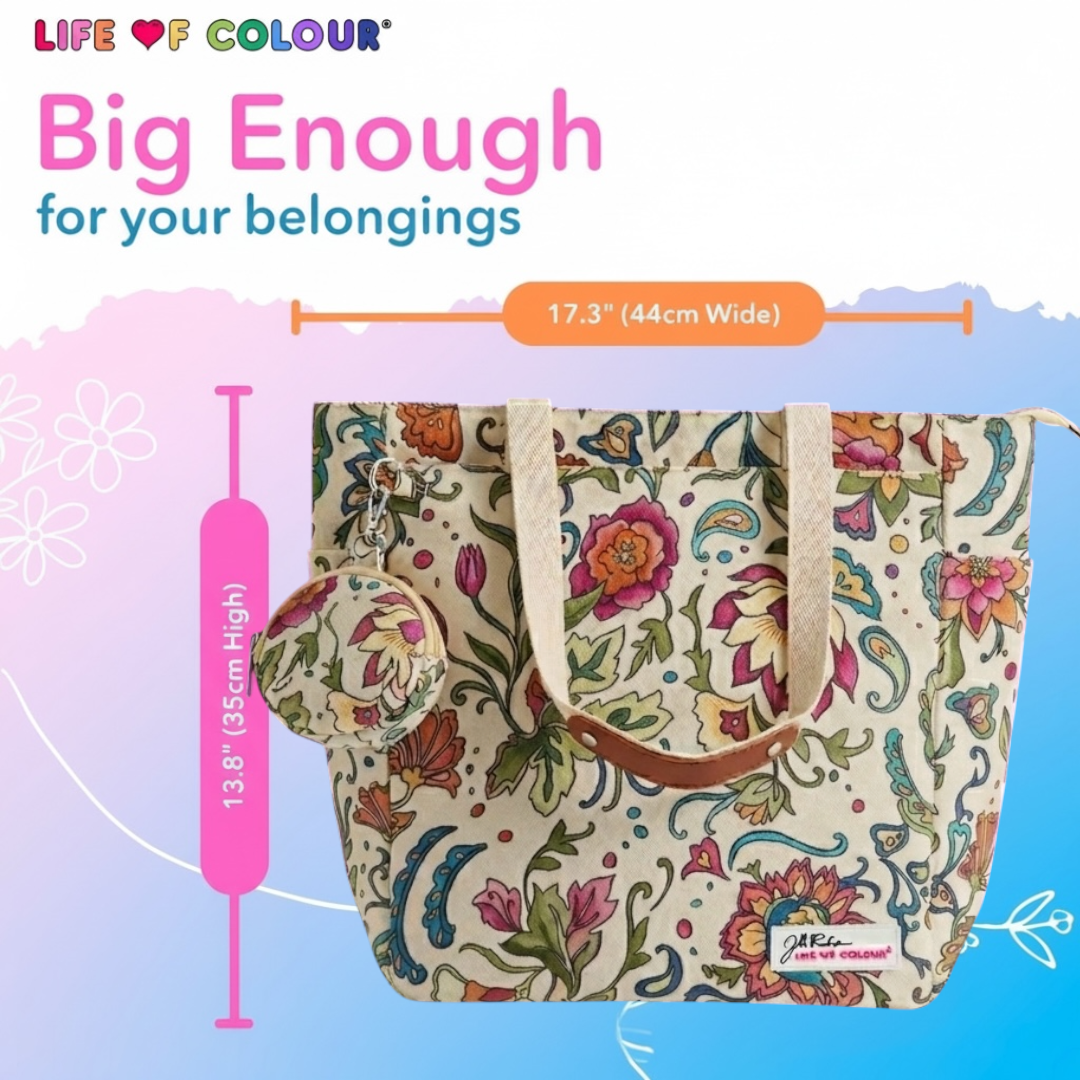 DIY Doodle Bag - Dreamy Flowers design