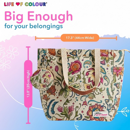 DIY Doodle Bag - Dreamy Flowers design