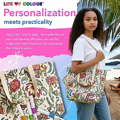 DIY Doodle Bag - Dreamy Flowers design