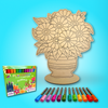 Flowers in Vase Painting Kit - Daisies - Image 2