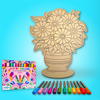 Flowers in Vase Painting Kit - Daisies - Image 2