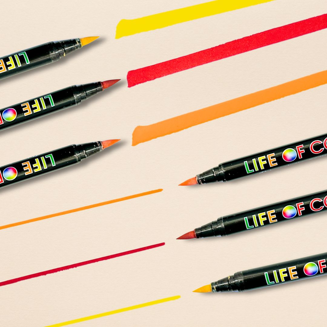 Desert Vibes Brush Tip Acrylic Paint Pens - Set of 12