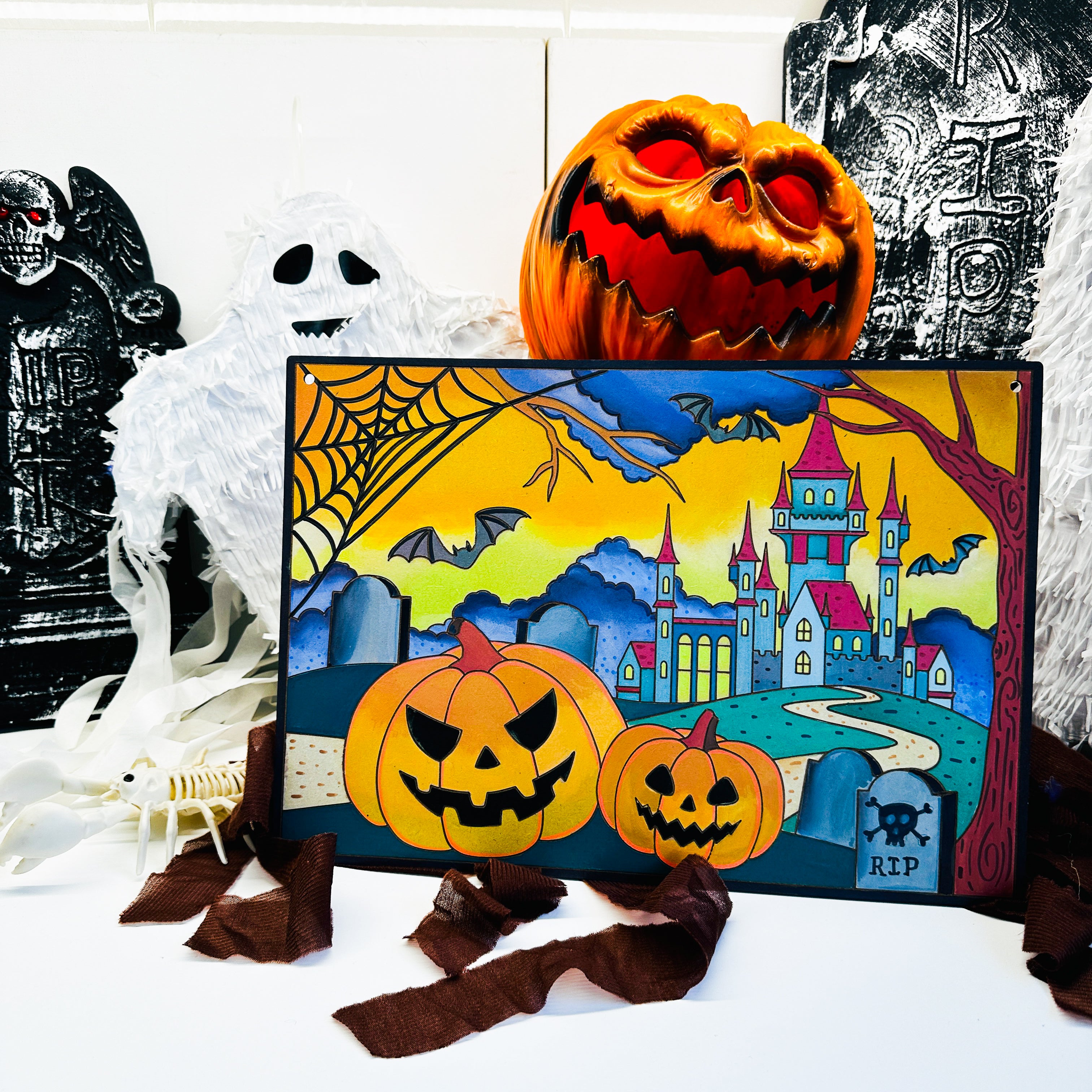 ハロウィン Halloween 直筆サイン色紙 Halloween Door Sign Painting Kit – Life of Colour