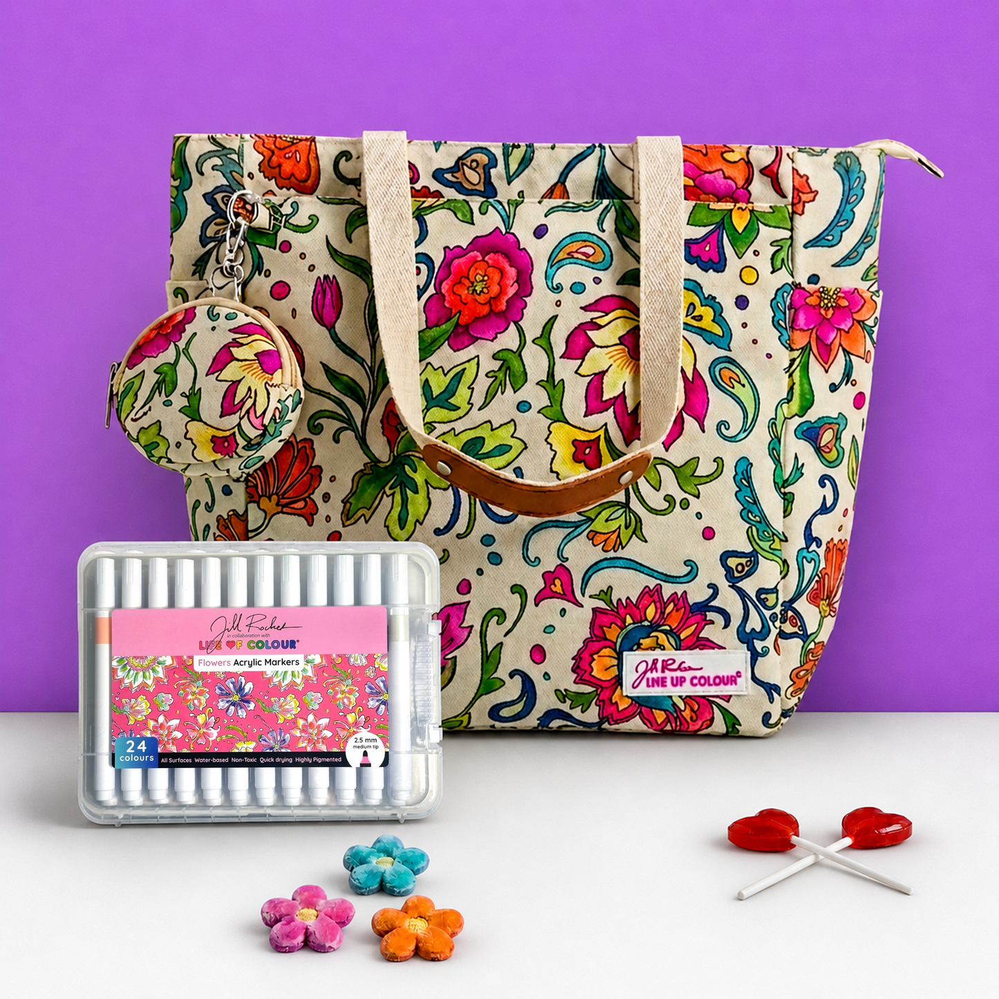 DIY Doodle Bag - Dreamy Flowers design