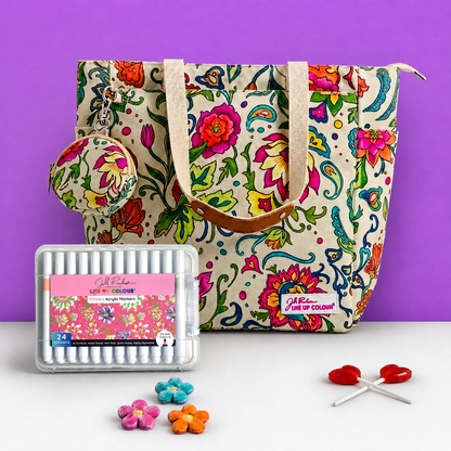 DIY Doodle Bag - Dreamy Flowers design