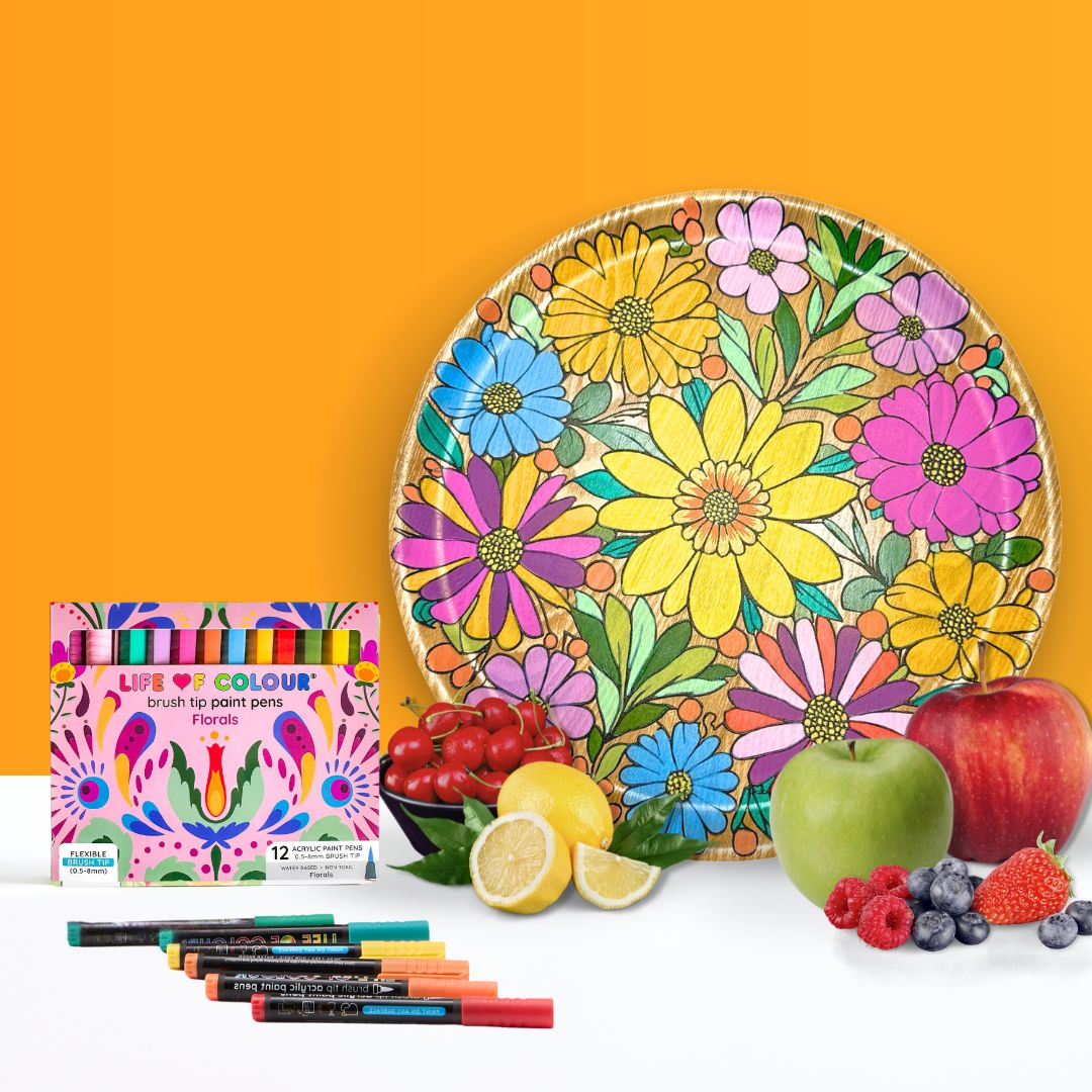 DIY Wooden Tray Kit - Daisies