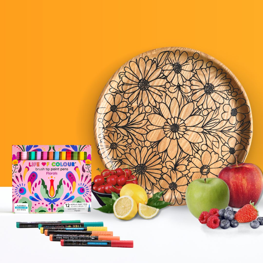 DIY Wooden Tray Kit - Daisies