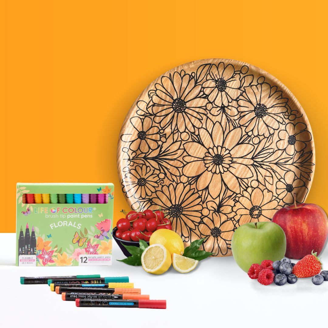 DIY Wooden Tray Kit - Daisies