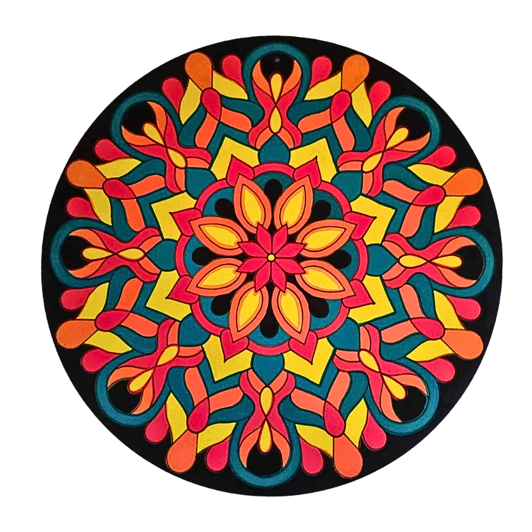 Life of Colour Black Mandala Painting Kit - Bundle of 3 (Part 1- Essentials)