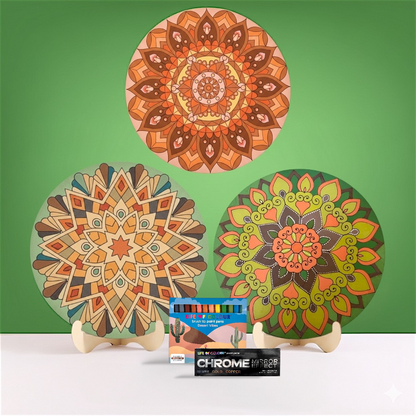 Life of Colour Mandala Painting Kit - Bundle of 3 (Beach, Phoenix and Botanica)