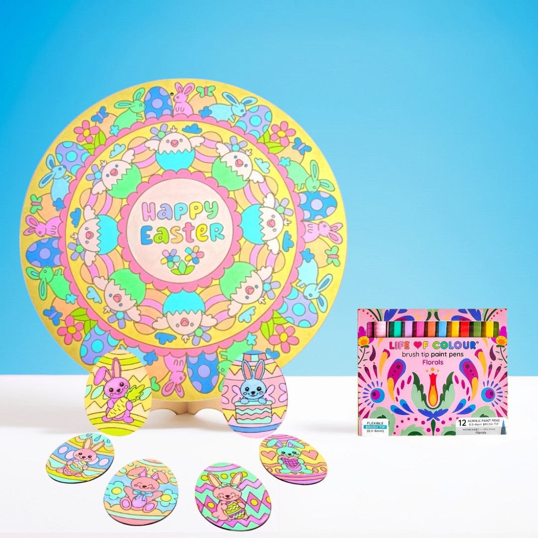 Easter Mandala and Coasters Bundle