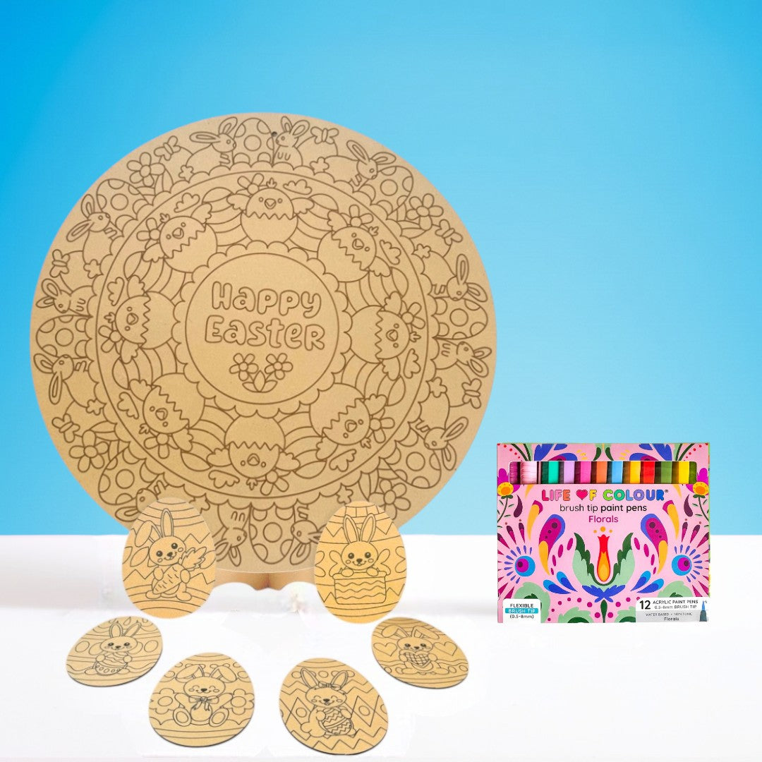 Easter Mandala and Coasters Bundle