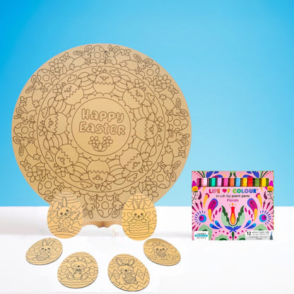 Easter Mandala and Coasters Bundle