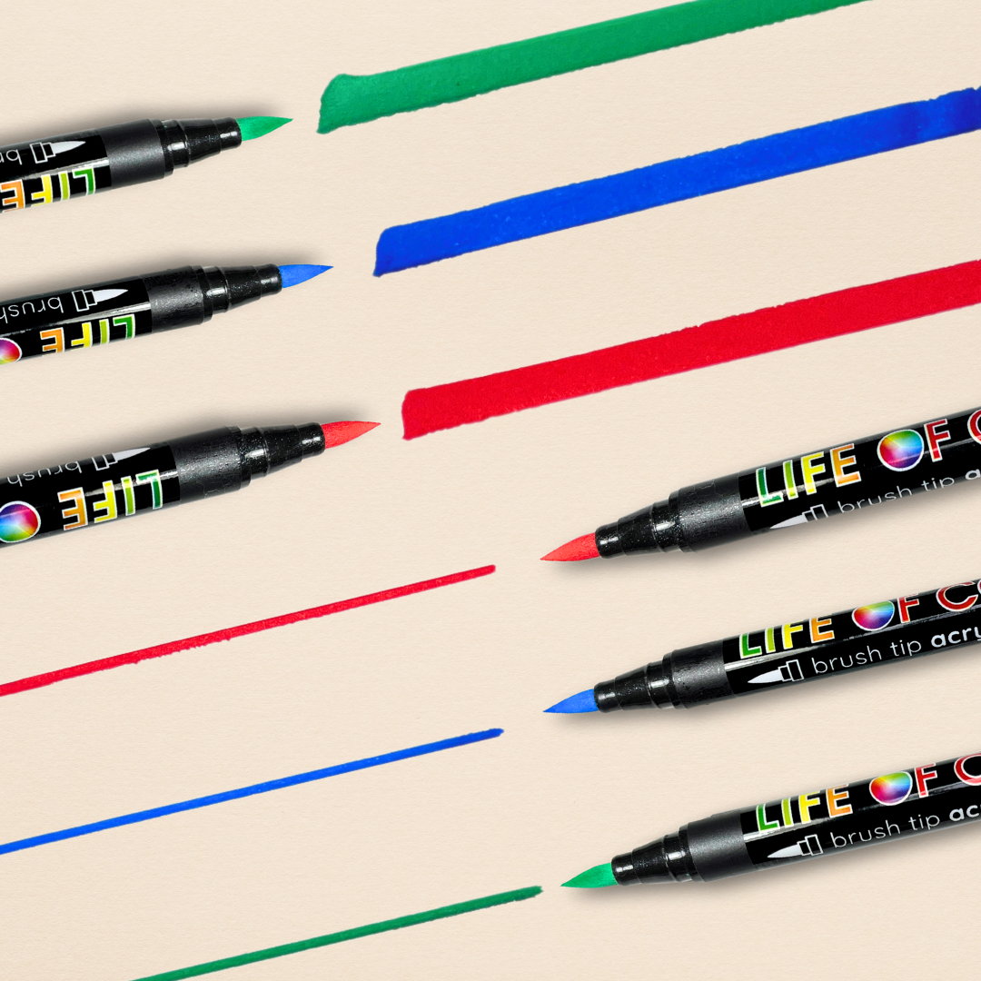 Brush Tip Acrylic Paint Pens Bundle