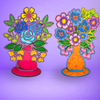 Flowers in Vase Painting Kit - Bundle of 2 Bouquets  - NO PENS - Image 1