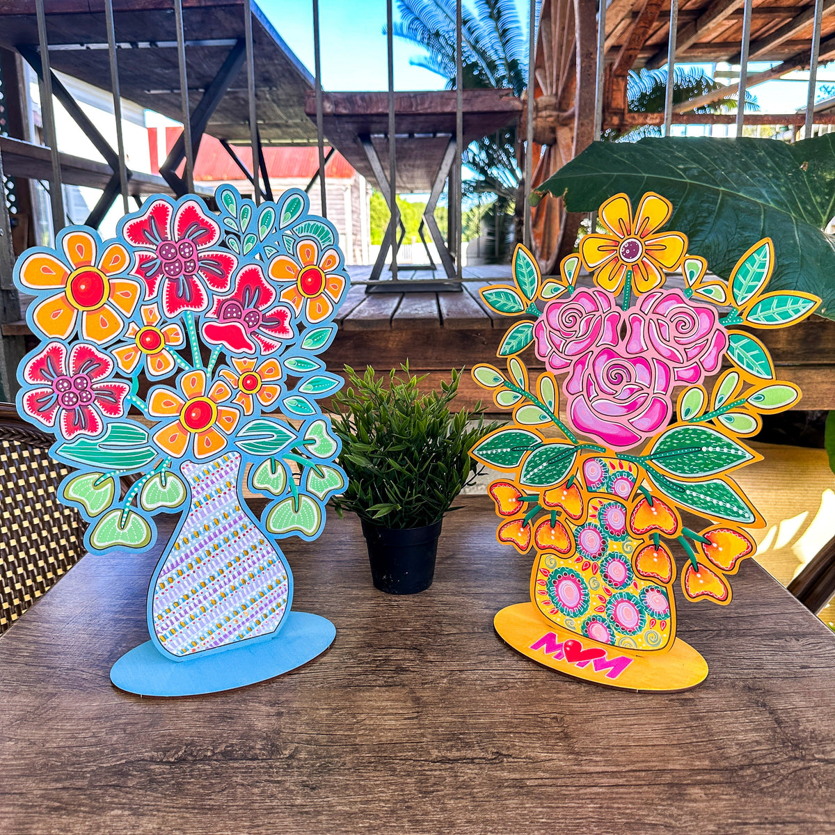 Flowers in Vase Painting Kit - Bundle of 2 Bouquets  - NO PENS