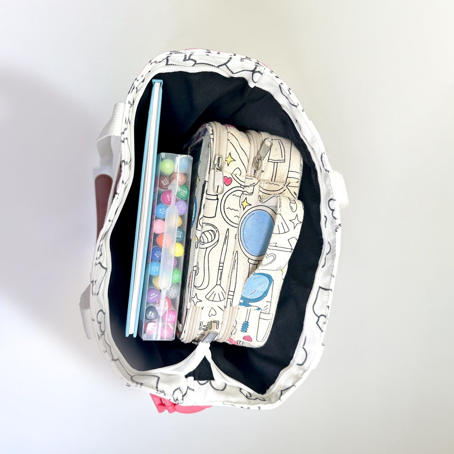DIY Doodle Bag - Falling Hearts