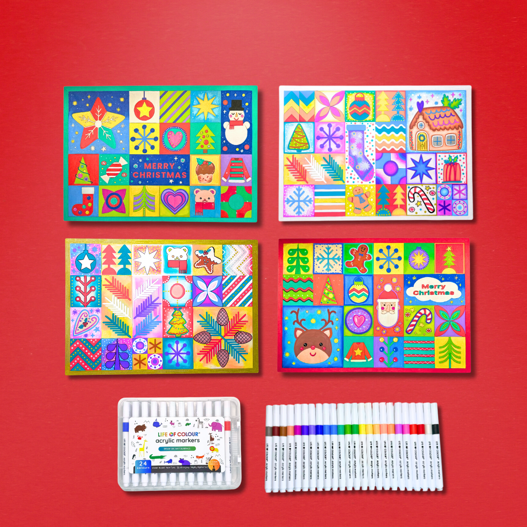 Life of Colour Christmas Placemats - Set of 4