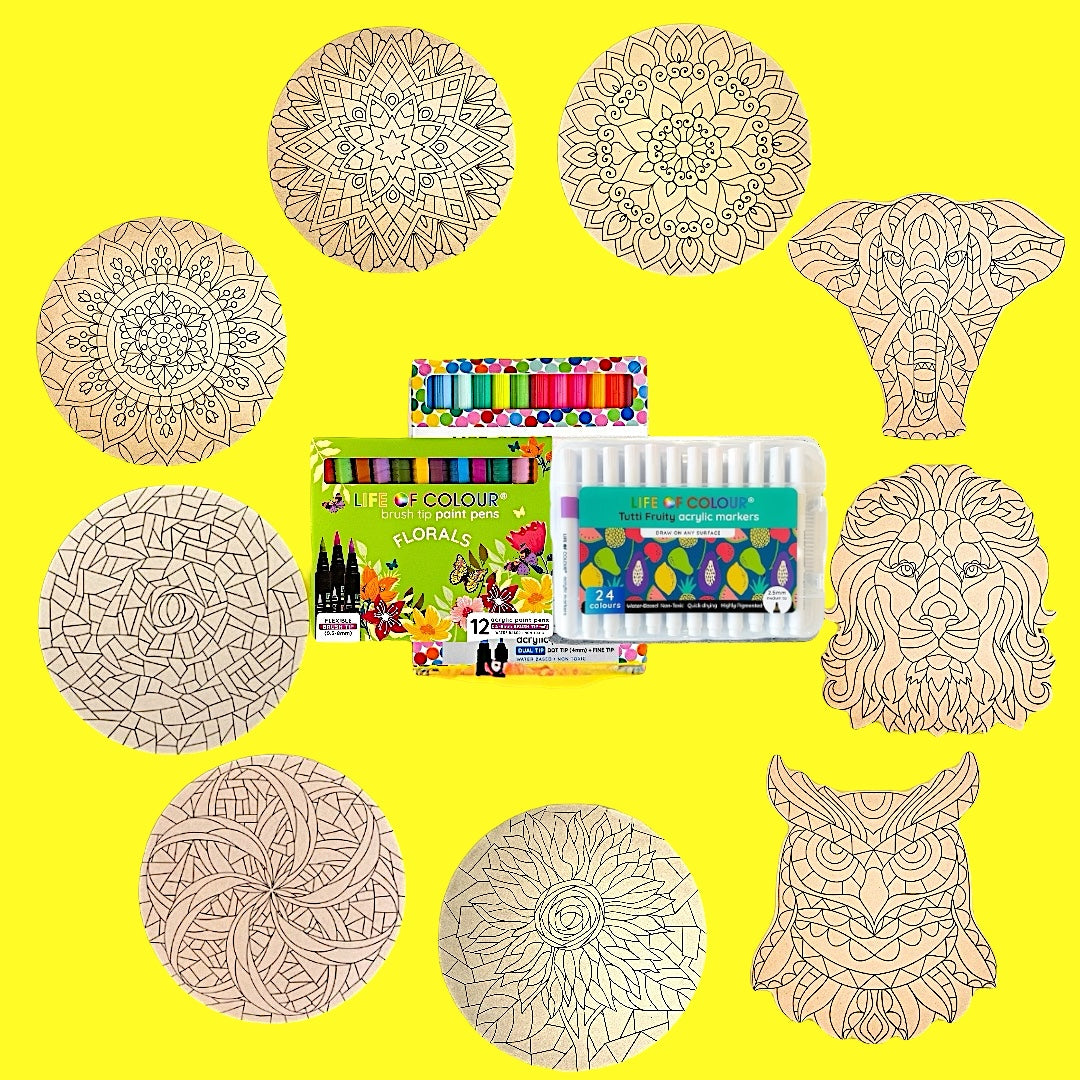 Life of Colour Ultimate Experience Painting Bundle - Bundle of 9