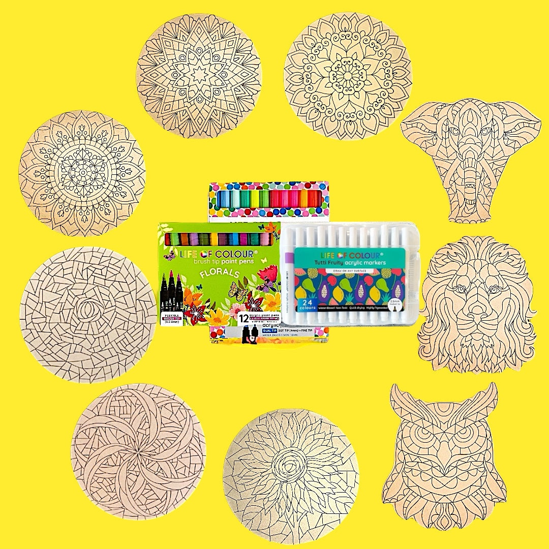 Life of Colour Ultimate Experience Painting Bundle - Bundle of 9