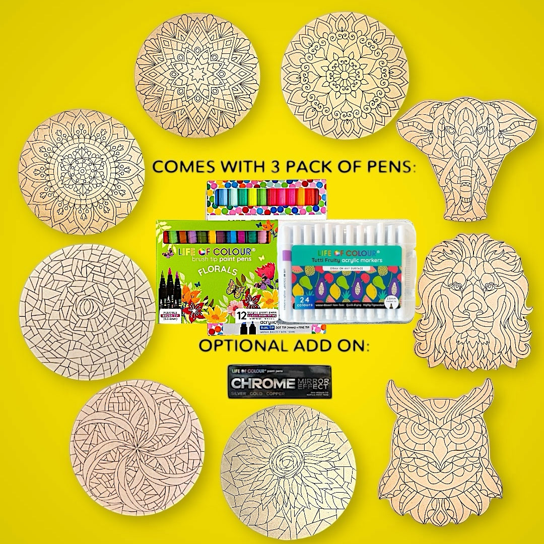 Life of Colour Ultimate Experience Painting Bundle - Bundle of 9