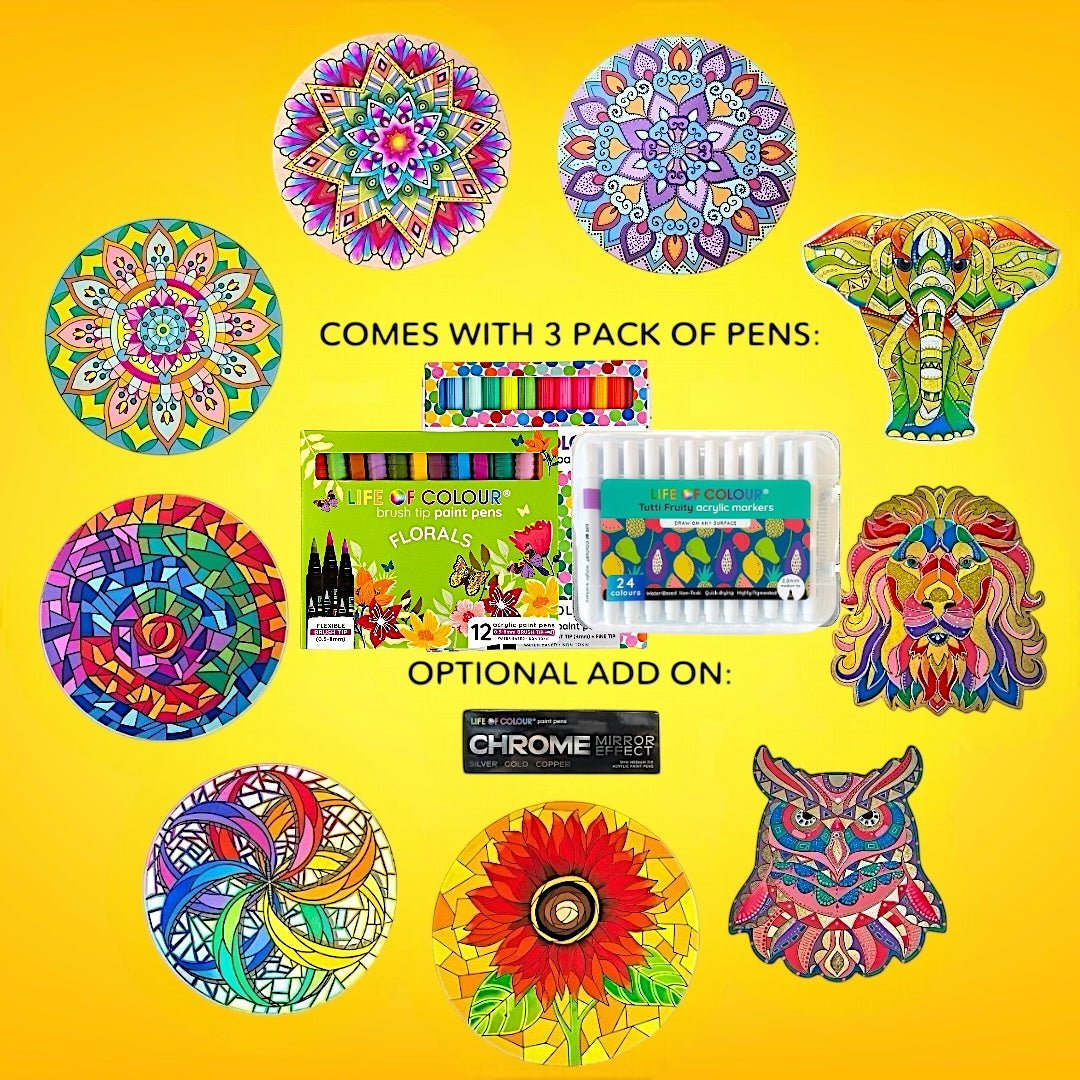 Life of Colour Ultimate Experience Painting Bundle - Bundle of 9