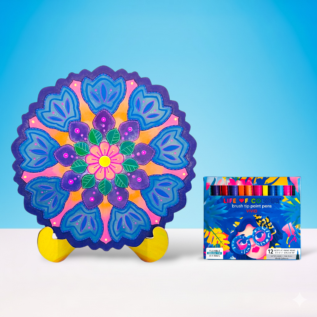 Mandala Flower Puzzle Board