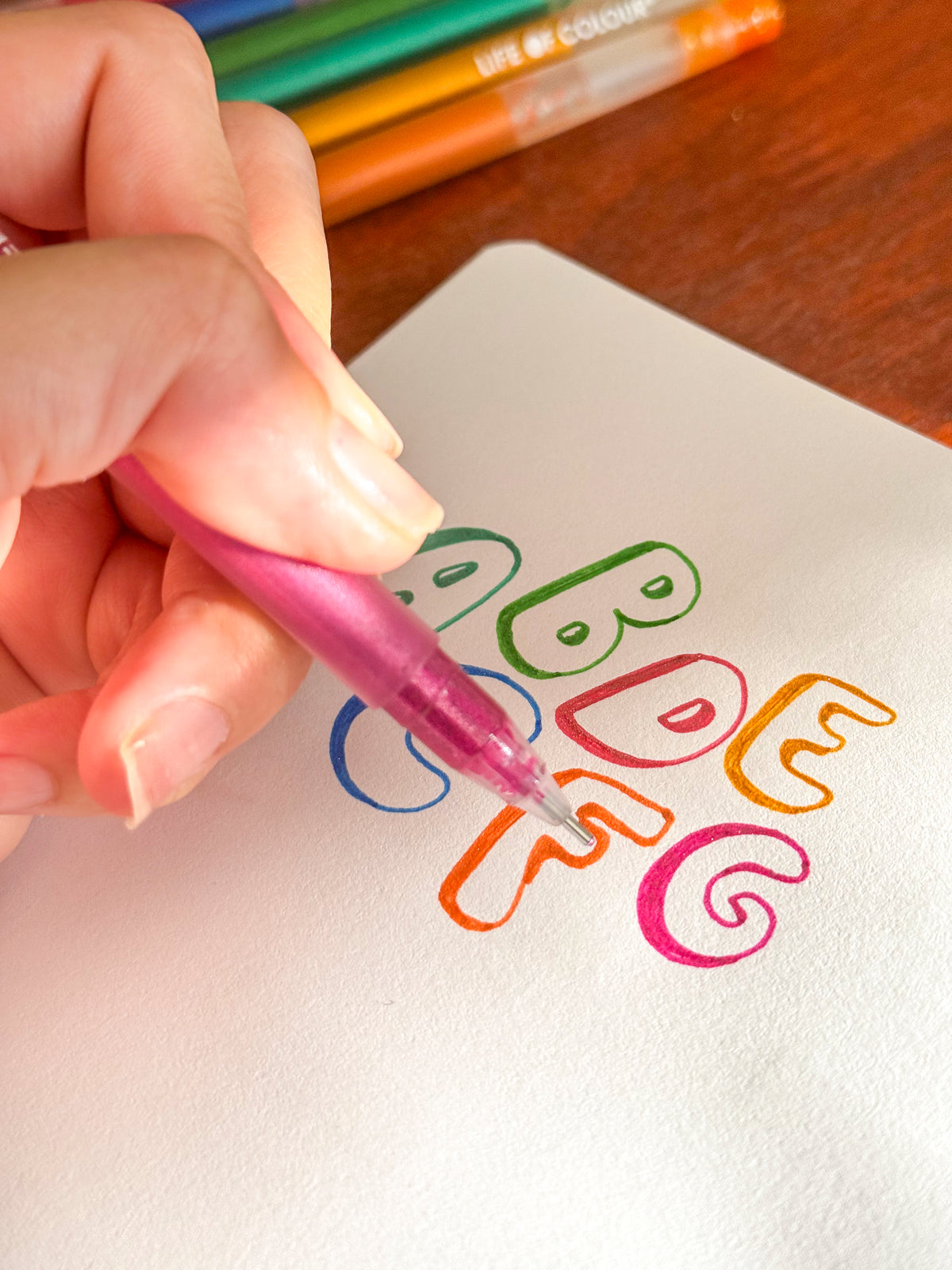 VaOlA ART 24 Color Gel Pens Set – Multicolor Gel Pens For Kids, Spirograph, Drawing, & Crafts