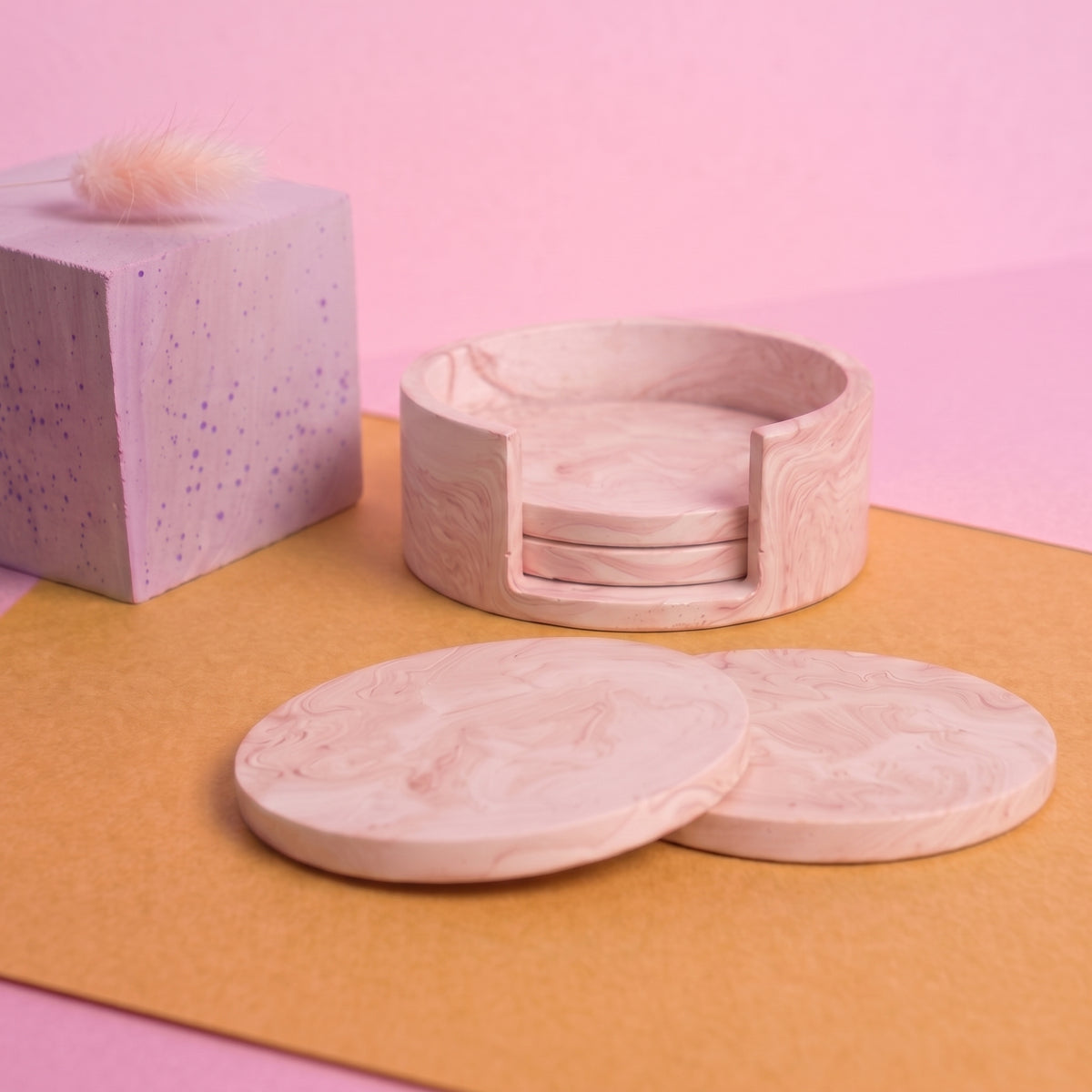 Jesmonite x Life of Colour Creative Kit - Coasters and Holder