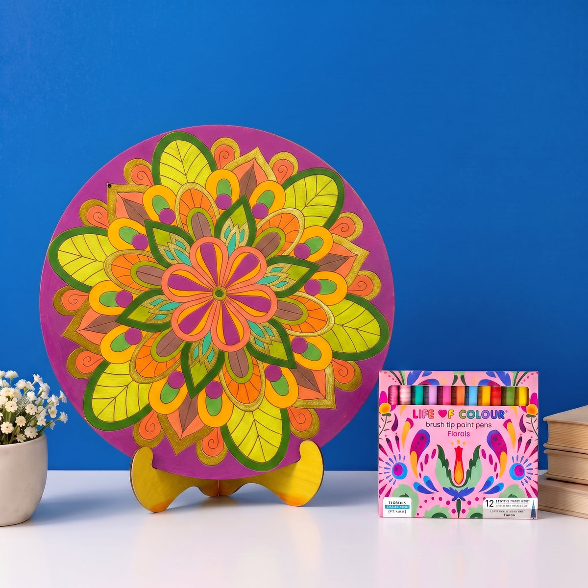 Flower Painting Kit - Golden Bloom