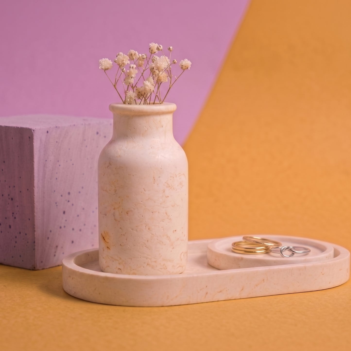 Jesmonite x Life of Colour Creative Kit - Vase and Trinket Set