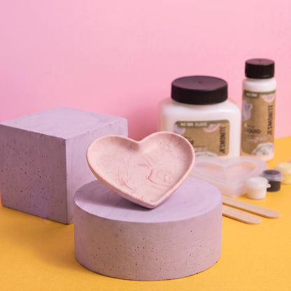 Jesmonite x Life of Colour Creative Kit - Heart Trinket Dish