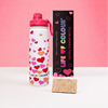 Doodle Drinking Bottle Painting Kit - Falling Hearts (No Pens) - Image 1