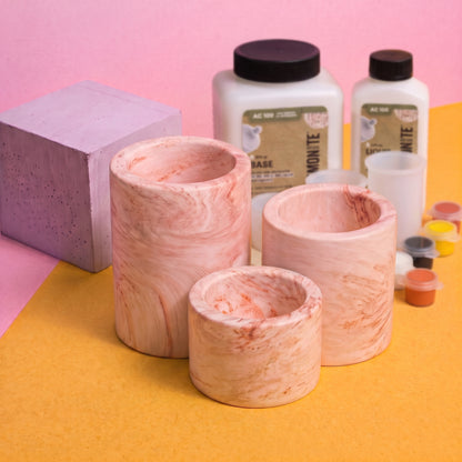 Jesmonite x Life of Colour Creative Kit - Candle Holders