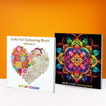 Mega Gold Foil Colouring Book Bundle - Books Only