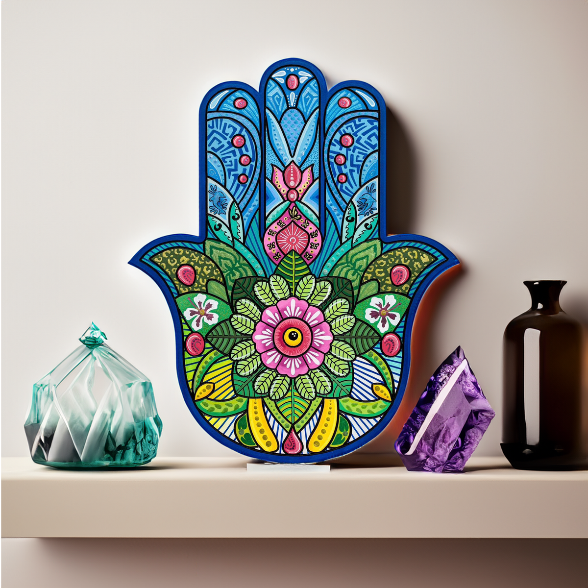 Life of Colour Hamsa Painting Kit with Essential Brush Tips