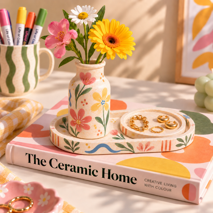Jesmonite® x Life of Colour Creative Kit - Vase and Trinket Set