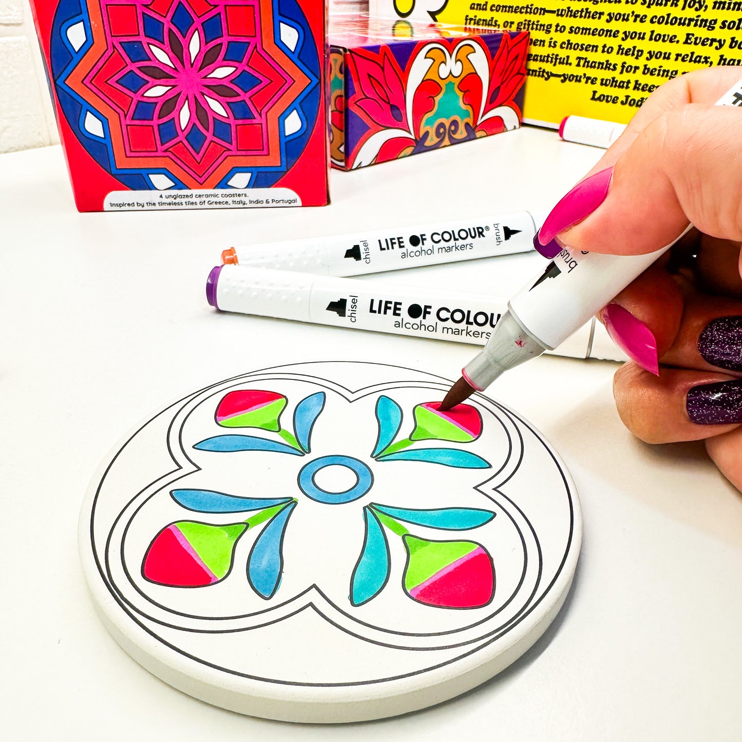 Ceramic Coaster Painting Kit