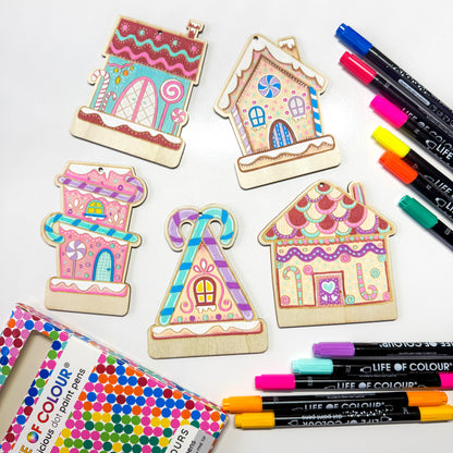 Gingerbread Houses – Christmas Colouring Kit