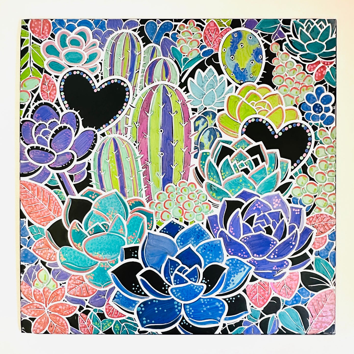 Metal Poster Painting Kit - Cactus