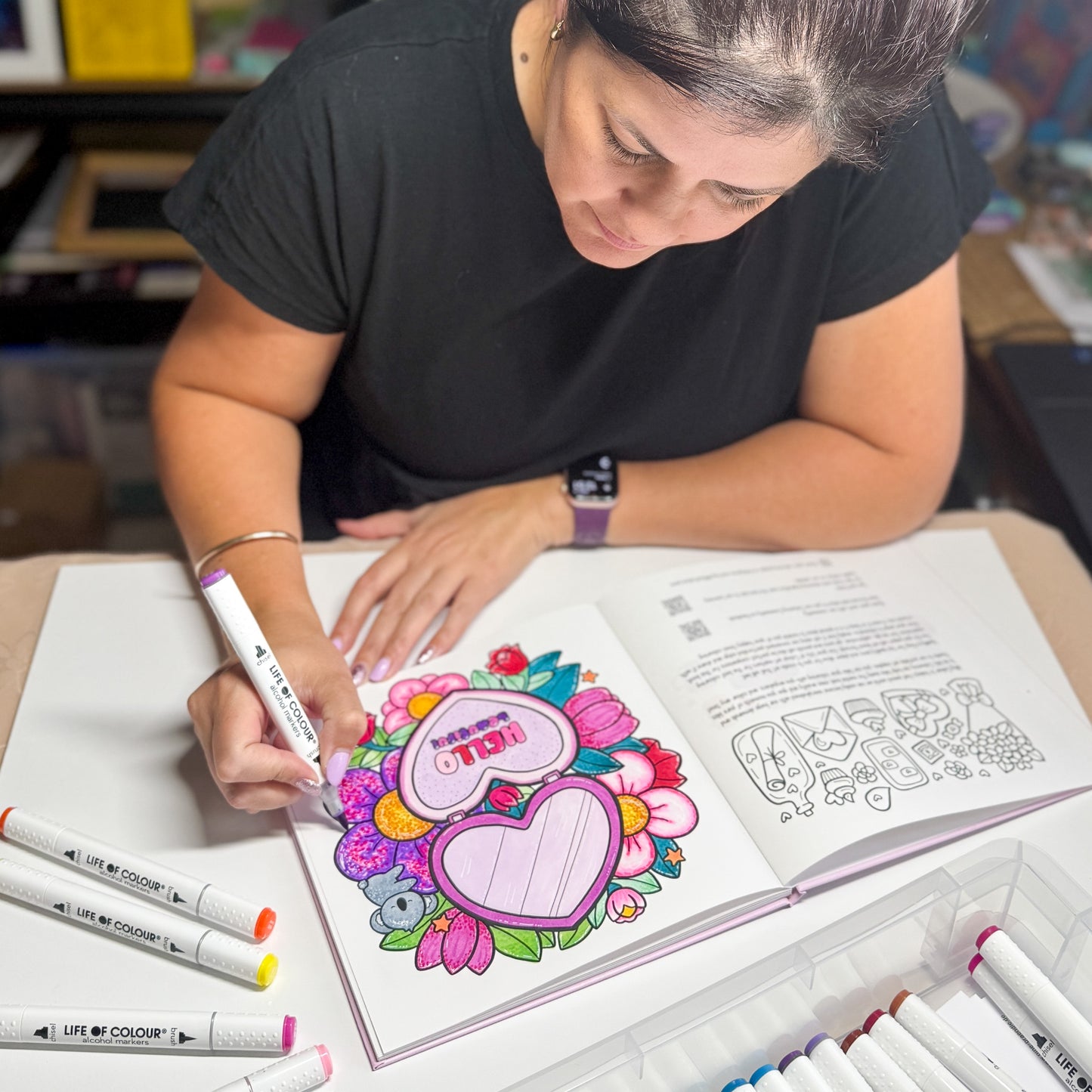 Cute and Cosy Combo - Colouring Book and stickers bundle