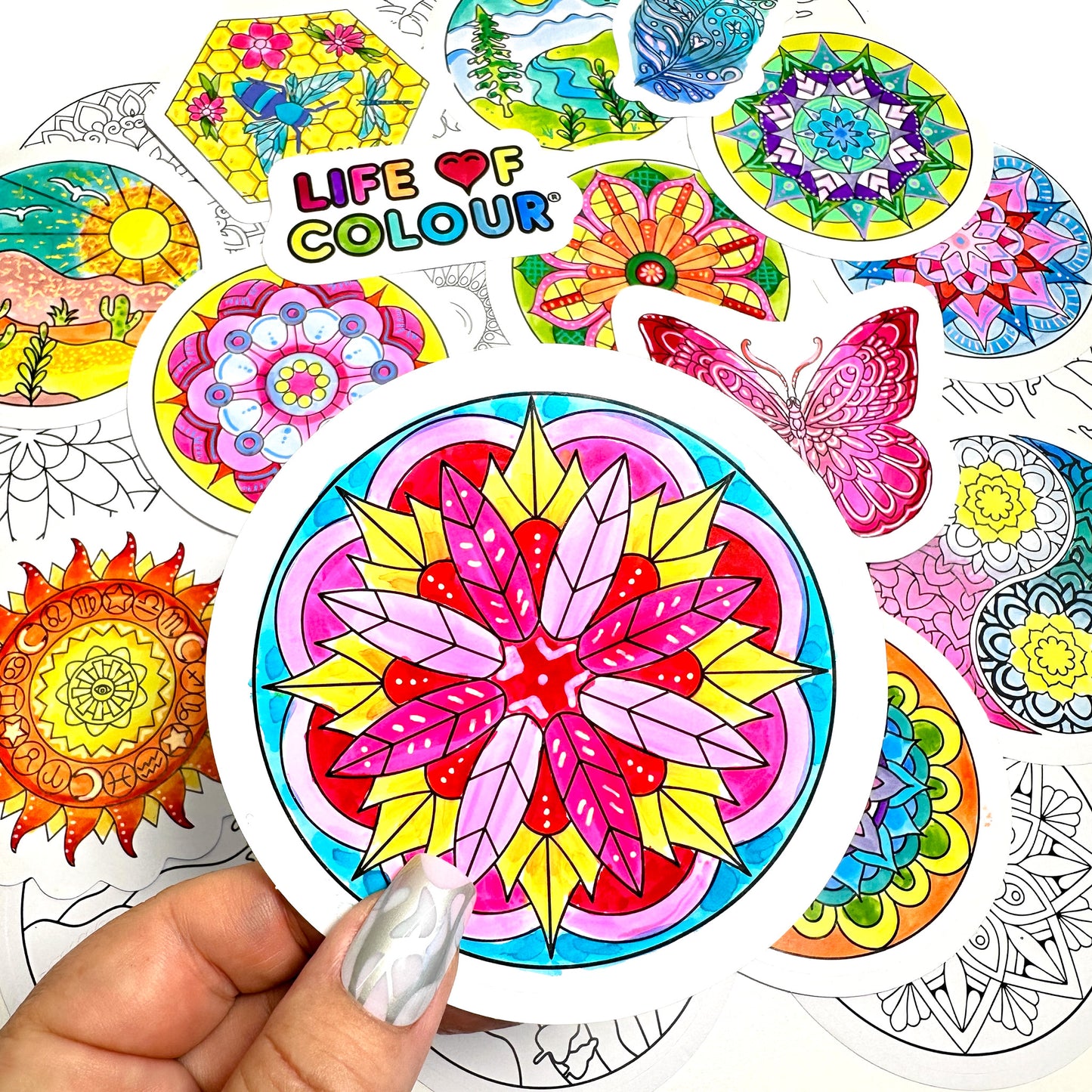 Mandala Colour-In Sticker Pack